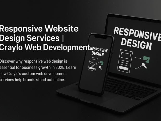 A phone and a laptop next to each other with the title and description written next to it